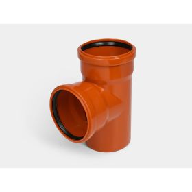 Канализационный тройник КОНТУР РР D110x110/90 ОРАНЖ 078501110500 (артикул 24614883) – фото 1