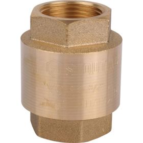 Обратный клапан STOUT 3/4"", пружинный, муфтовый, с пластиковым седлом SVC-0012-000020 RG008T8CKL0L52 (артикул 17457024) – фото 1