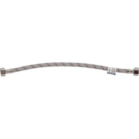 Подводка для воды СТМ сталь, 1/2"", гайка-гайка, 40 cм CWFHF040 (артикул 16199317) – фото 1