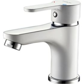 Смеситель для умывальника LEDEME L1003W белый 65807 (артикул 16107691) – фото 1