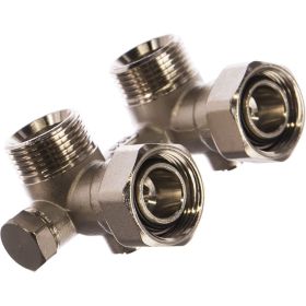 Узел нижнего подключения для однотрубной системы STOUT угловой 3/4 SVH 0003 000020 RG008Q0F4QC2QK (артикул 16053514) – фото 1