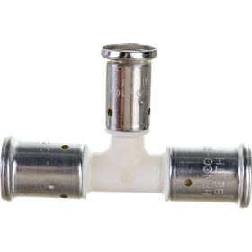 Переходный тройник HENCO уменьшенный в центре, ПВДФ, пресс, 20x16x20, 10PKW-201620 (артикул 16127764) – фото 1