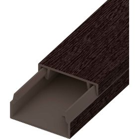 Кабель-канал AGIS ПВХ 20x10 мм Венге 3 D 60.05.20.10.200 (артикул 25582683) – фото 1