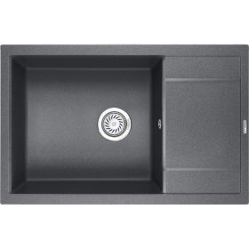 Оборачиваемая кухонная кварцевая мойка GRANULA 780х500 мм, графит GR-7805 (артикул 16709431) – фото 1