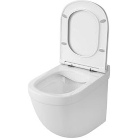 Подвесной унитаз Teymi Iva безободковый, сиденье микролифт T40601 ЦБ-00260332 (артикул 26614580) – фото 1