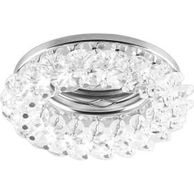 Встраиваемый потолочный светильник FERON MR16 G5.3 хром, без лампы, CD4141 19286 (артикул 15929000) – фото 1