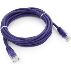 Патч-корд Cablexpert UTP PP12-3M/V кат.5e, 3м, литой, многожильный фиолетовый PP12-3M/V (артикул 15933215) – фото 1