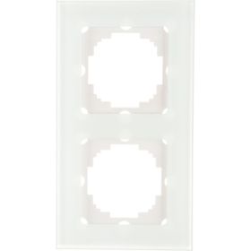 Рамка Nilson Selene 2-ая стекло белый 23WH0092 (артикул 16143135) – фото 1