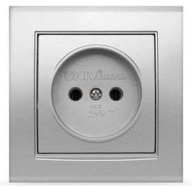 Розетка UNIVersal Бриллиант б/з серебро 7949834 (артикул 15984159) – фото 1
