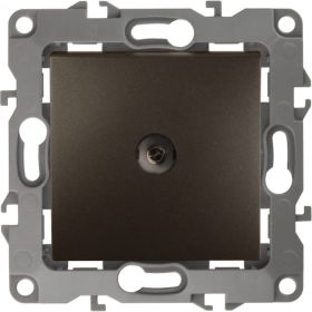 Розетка TV ЭРА 12-3102-13 проходная, IP20, 12, бронза Б0027438 (артикул 15981064) – фото 1