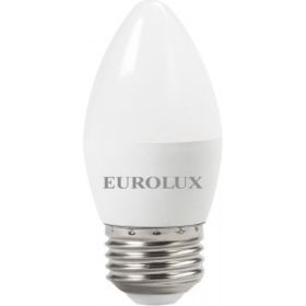 Светодиодная лампа Eurolux LL-E-C37-6W-230-4K-E27/свеча, 6Вт, нейтральный, Е27 76/2/10 (артикул 16278729) – фото 1