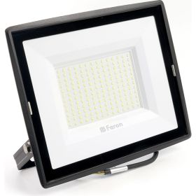 Светодиодный прожектор 2835 SMD 150W 6400K IP65 AC220V/50Hz, черный с матовым стеклом Feron LL-923 32104 (артикул 15635830) – фото 1