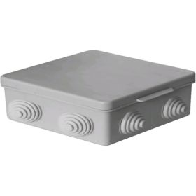 Распаячная коробка УРАЛ ПАК открытой проводки 80х80х50мм с гермовводами IP54 КО-52017080-100-i (артикул 18213577) – фото 1
