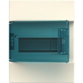 Настенный бокс ABB Mistral41 8М зеленая дверь без клемм белый 1SPE007717F0320 (артикул 16024139) – фото 1