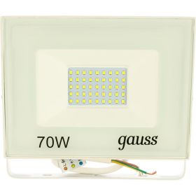 Светодиодный прожектор Gauss LED 70W 4900lm IP65 6500К белый 613120370 (артикул 15869368) – фото 1