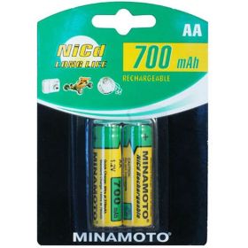 Аккумулятор Minamoto AA, 700mAh, 2 Card 3701 (артикул 16375186) – фото 1