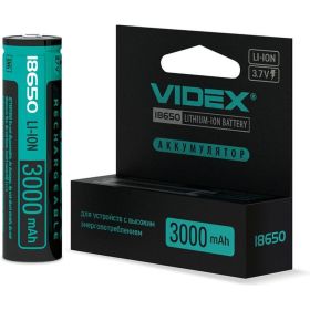 Аккумулятор Videx 18650 3000mAh 1pcs/box с защитой VID-18650-3.0-WP (артикул 16795381) – фото 1