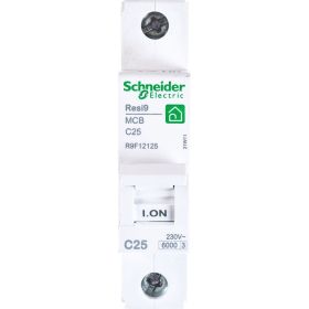 Автоматический выключатель Schneider Electric RESI9 АВ С 25А 1P 6000A R9F12125 (артикул 18321973) – фото 1