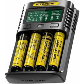 Зарядное устройство Nitecore UM4 18650/21700 на 4АКБ Intellicharge V2 Совместим с Li-ion/IMR и Ni-MH/Ni-Cd аккумуляторами с автоматическим определением 18265 (артикул 28170248) – фото 1