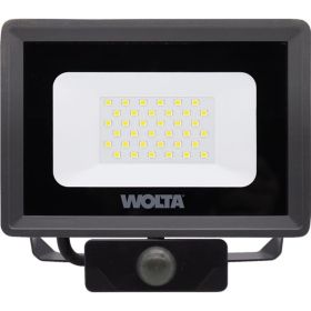 Светодиодный прожектор WOLTA 30Вт 5700К IP65 с датчиком движения 2700 лм WFL-30W/06S (артикул 19497414) – фото 1