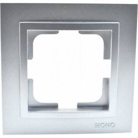 1-я рамка Mono Electric DESPINA серебро 102-210000-160 (артикул 19578864) – фото 1