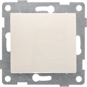 Выключатель GUSI ELECTRIC Bravo 1 клавиша, СУ, 10А, 250В, бежевый С10В1-003 (артикул 16032815) – фото 1