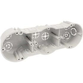Коробка установочная приборная (подрозетник) KOPOS трехместная KP 64 Electro 71x213х45 для твердых стен (комплект 2шт.) KP 64 / 3 (KA) (артикул 16311517) – фото 1