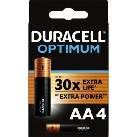 Батарейки Duracell Optimum щелочные, размера АА, 4 шт., Б0056020 (артикул 20772051) – фото 1