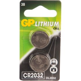 Литиевая дисковая батарейка GP Lithium CR2032 2 шт CR2032-7CR2 (артикул 15783892) – фото 1