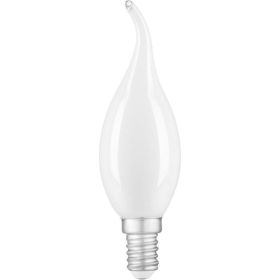 Лампа Gauss Filament, свеча на ветру, 9W, 590lm, 3000К, Е14, milky, диммируемая, LED, 1/10/50 104201109-D (артикул 16436775) – фото 1