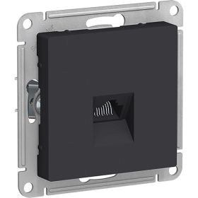 Розетка Schneider Electric ATLASDESIGN, компьютерная, RJ45, механизм, карбон, ATN001083 (артикул 16247191) – фото 1