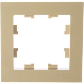 1-постовая рамка Schneider Electric ATLASDESIGN БЕЖЕВЫЙ ATN000201 (артикул 16313883) – фото 1