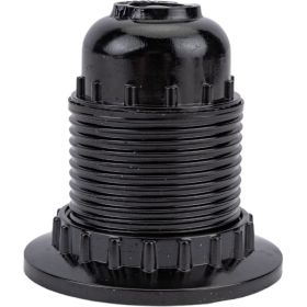 Патрон General Lighting Systems GLH-E27-CAR-H-B-R карболитовый, Е27 подвесной с кольцом черный 474003 (артикул 21533800) – фото 1