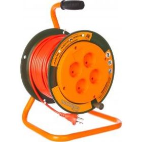 Силовой удлинитель на катушке GLANZEN EB-30-004 (артикул 15278105) – фото 1