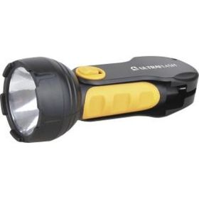 Фонарь Ultraflash LED3828 (аккум 220В, черный/желтый, 1LED 0,5Вт, SLA, пласт, склад. вил коробка) 10922 (артикул 15279238) – фото 1