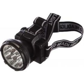 Налобный фонарь Ultraflash LED 5363 (аккум 220В, черный, 9LED, 2 реж, пласт, бокс) 11257 (артикул 15279242) – фото 1