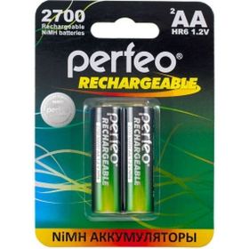 Аккумулятор PERFEO AA2700mAh 2 шт блистер 30&nbsp;006&nbsp;108 (артикул 16088825) – фото 1