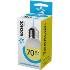Светодиодная лампа КОСМОС LED BASIC GL45 8.5Вт 220В E27 3000К LkecLED8.5wGL45E2730 478698 (артикул 15933425) – фото 1