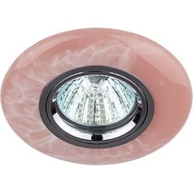 Декоративный светильник ЭРА DK72 PK керамика, мрамор MR16, 12/220 V розовый Б0009346 (артикул 16111375) – фото 1