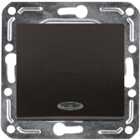 Одноклавишный выключатель Volsten V01-14-V12-M Magenta Nero 10005 (артикул 15590793) – фото 1