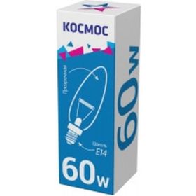 Лампа накаливания КОСМОС СВ ПР 60Вт E14 LKsmSCnCL60E14v2 (артикул 15429119) – фото 1