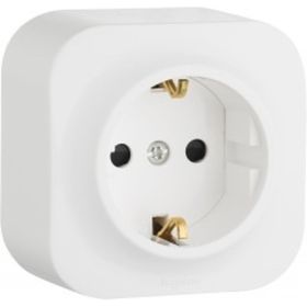Розетка Legrand 2К+З шторки, белый 782220 (артикул 16015253) – фото 1