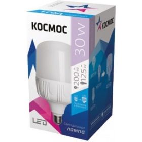 Светодиодная высокомощная лампа LED 30Вт E27 6500К КОСМОС LksmHWLED30WE2765 417271 (артикул 15627756) – фото 1