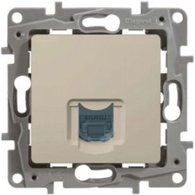 Механизм розетки Legrand 1-м СП Etika RJ45 CAT.5 UTP слоновая кость Leg 672341 1066931 (артикул 15788645) – фото 1