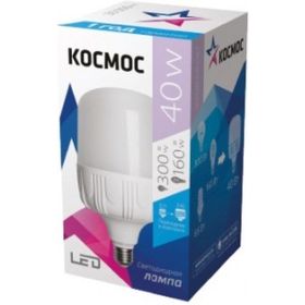 Светодиодная высокомощная лампа LED 40Вт E27 6500К КОСМОС LksmHWLED40WE2765 417273 (артикул 15628127) – фото 1