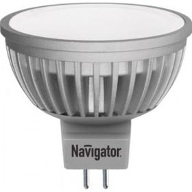 Светодиодная лампа Navigator LED, 5ВТ, 12В, GU5.3, тепло-белая, Navigator 17867 (артикул 15238088) – фото 1