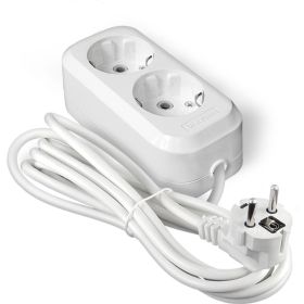 Бытовой удлинитель UNIVersal Е-302 ПВС 3*1 2гн. с/з 3м 9631973 (артикул 15984199) – фото 1
