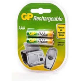 Перезаряжаемые аккумуляторы GP AAA 700 мАч 2 шт 70AAAHC-2DECRC2 (артикул 15783911) – фото 1