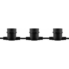 Гирлянда FERON 230V 10 E27 черный, шаг 50cm, IP 65, 8м +3м шнур, CL50-8 29883 (артикул 15828886) – фото 1