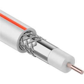 Коаксиальный кабель PROconnect SAT 50M, 75 Ом, CCS/Al/Al, 75%, бухта 50 м, белый 01-2401-2-50 (артикул 16124449) – фото 1